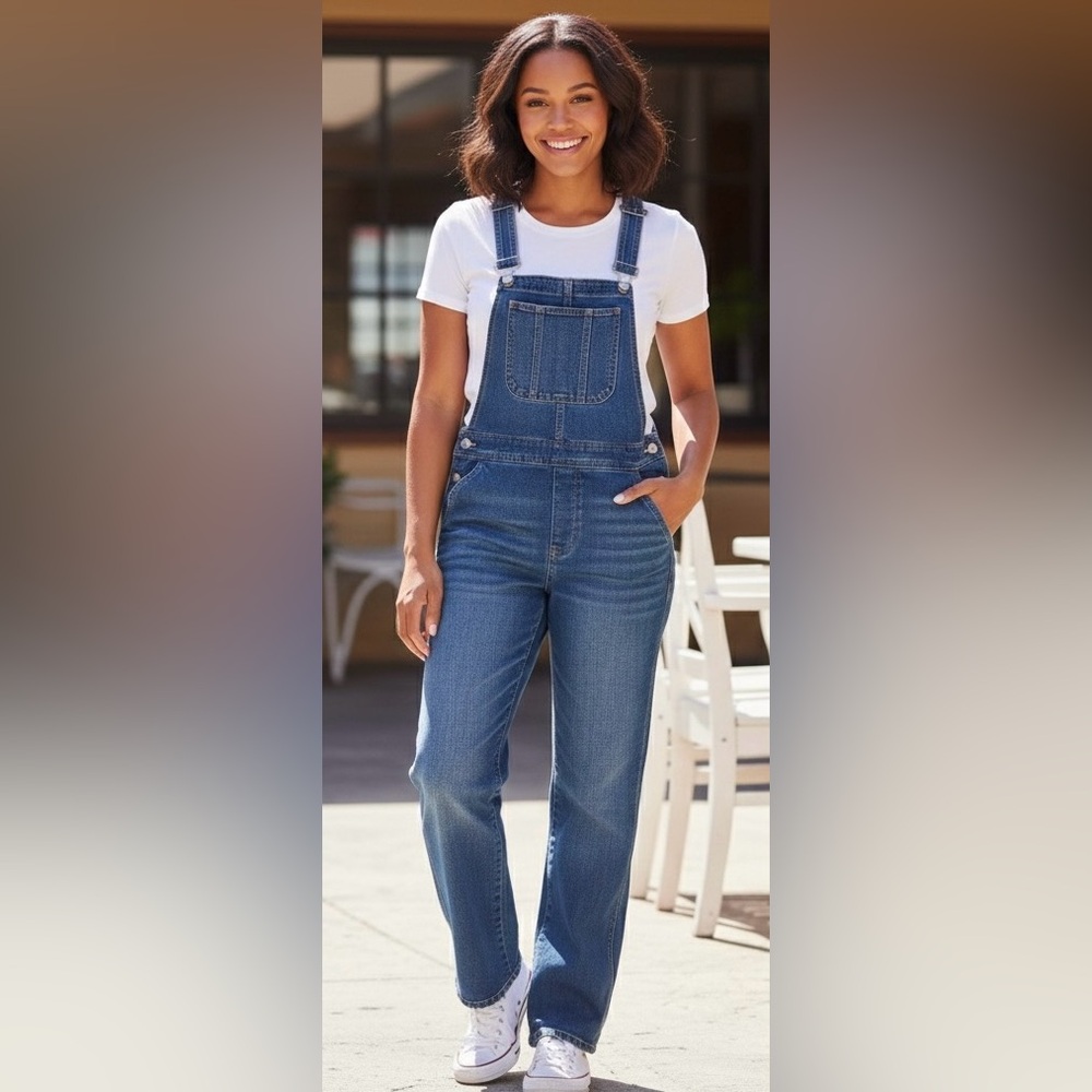 Madewell Blue Denim Overalls, Chic and comfortable, size Small